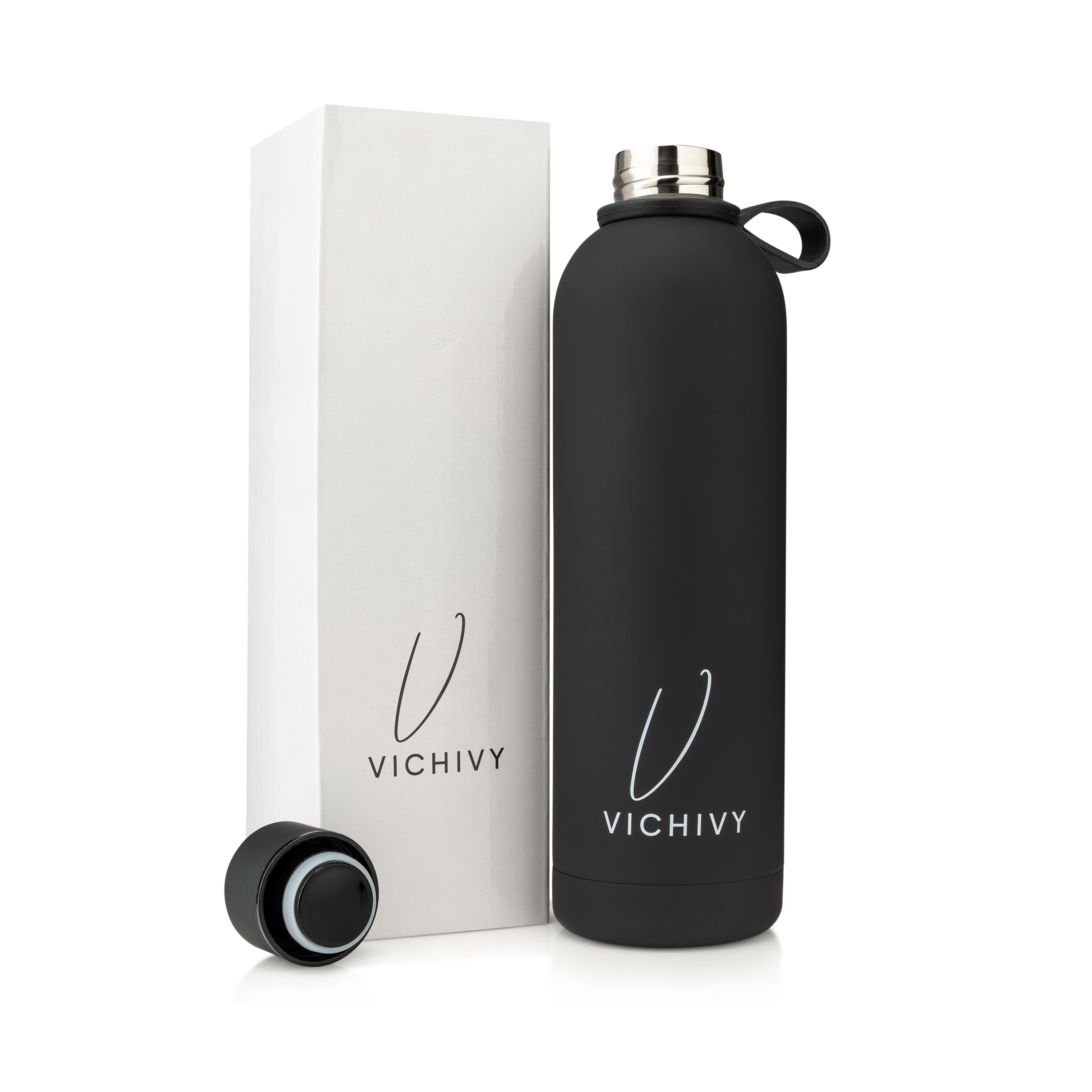 Vacuum Insulated Stainless Steel Water Bottle 750 ML - Black