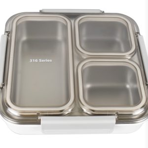 3 compartment 316 Series Stainless Steel Leak-Proof storage Container