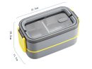 2 tier Bento Lunch Box 1400ml